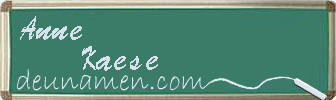 Anne Kaese Visitenkarte